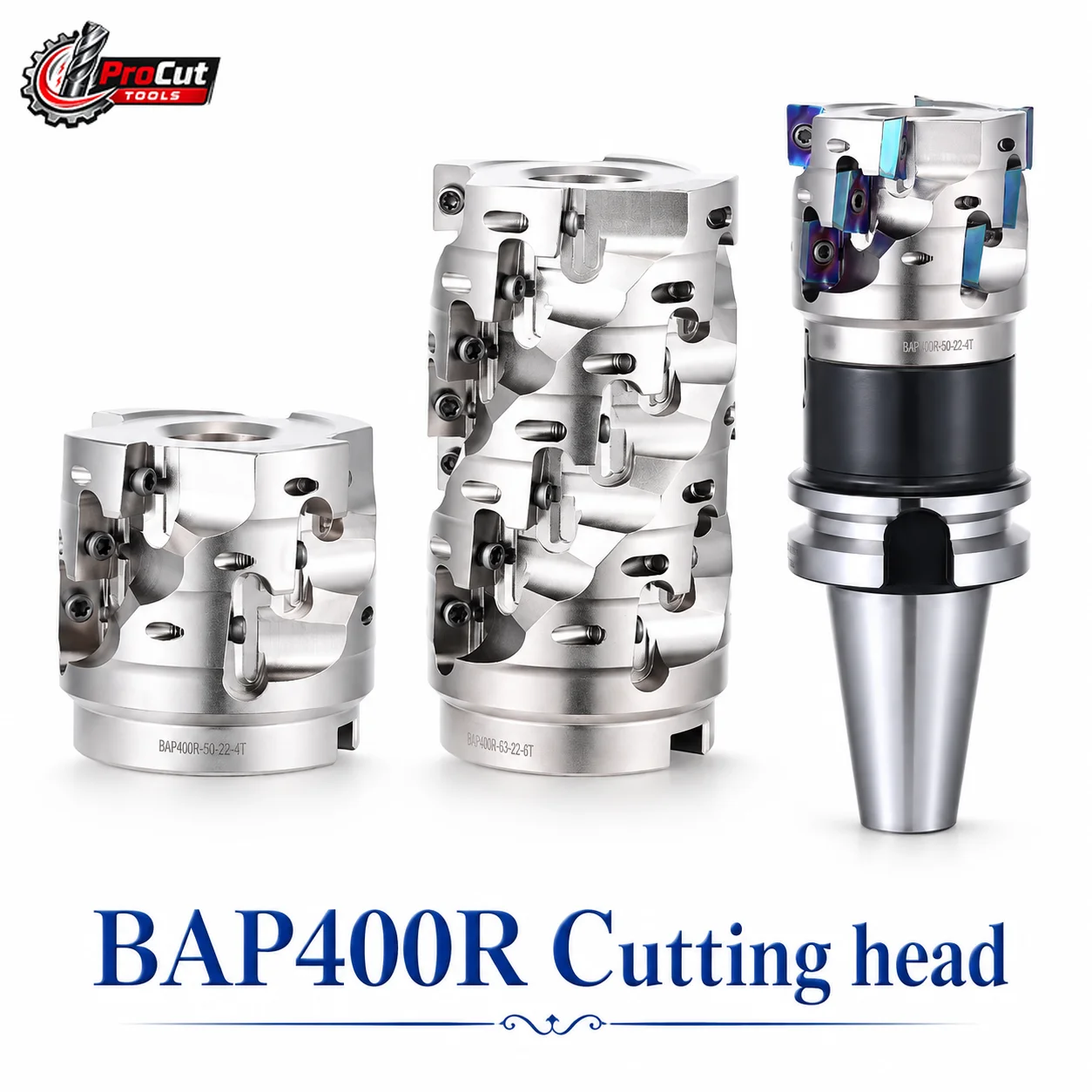 BAP400R Spiral Corn Milling Cutter Head for APMT1604 APMT1135 Insert, Fit FMB22 FMB27 Tool Holder Milling Tool