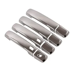 For Kia Soul 2014 2015 2016 2017 2018 2019 Chrome Car Door Handle Cover Decor Trim Sticker Styling Accessories
