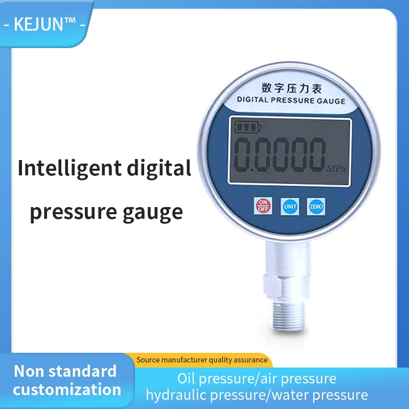 Imagem -04 - Precisão Manômetro Lcd Manômetro 0100mpa Digital Tire Air Pressure Gauge 100 mm Dial Alta