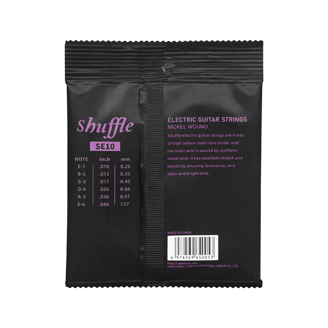 SHUFFLE SE10 سلاسل الغيتار الكهربائي سداسية عالية الكربون الصلب الأساسية سلاسل الغيتار أجزاء الغيتار وملحقاتها 1/5/10 مجموعات #4