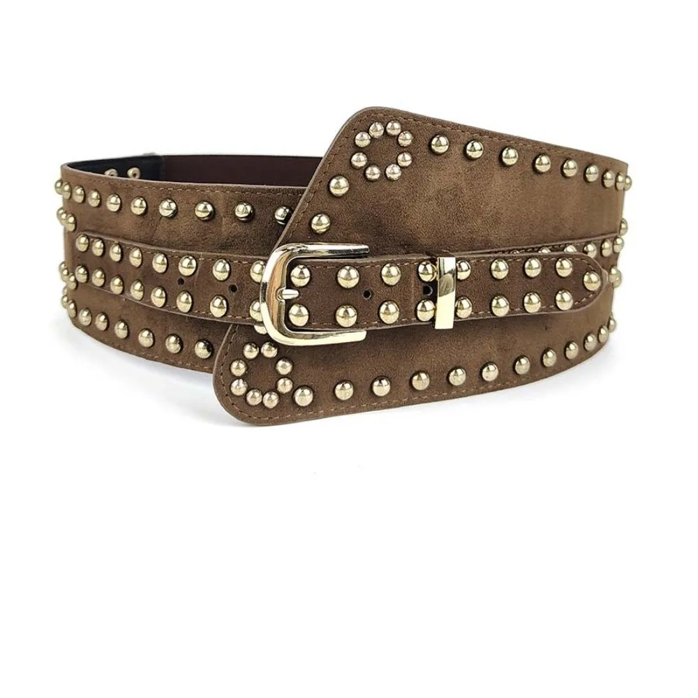 adjustable-rivet-wide-waistbands-punk-style-jeans-decor-y2k-cool-girls-belt-solid-color-personalized-design