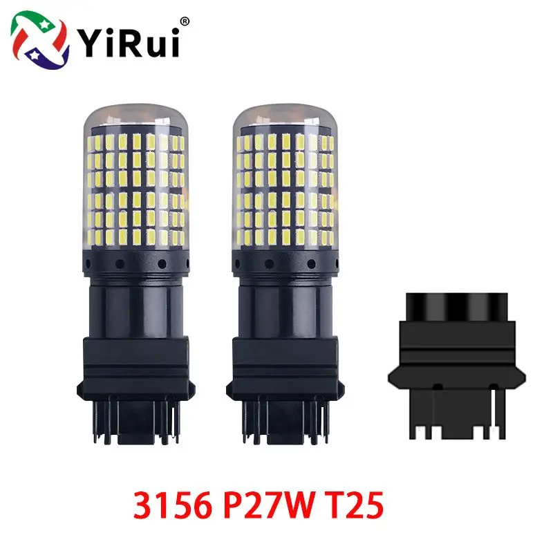 YiRui 2 stuks 12-48V Nieuwe Led-lampen 144smd Lamp Reverse Richtingaanwijzer BA15S P21W BAU15S PY21W 7440 W21W P21/5W 1157 BAY15D