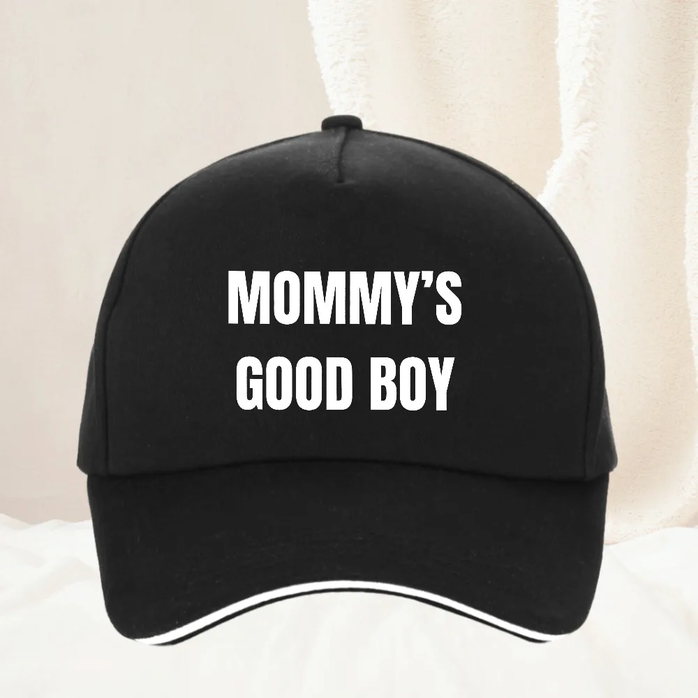 

Funny Men's MOMMY's GOOD BOY Print Unisex Fashion Humor Men Women Adjustable Hat Outdoor Baseball Cap