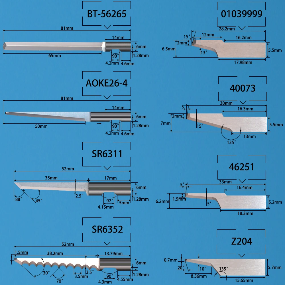 Imagem -02 - Keentools Lâmina da Maquinaria do Cortador de Couro da Faca de Aço do Carboneto Contínuo para a Matéria Têxtil de Papel Sr6303