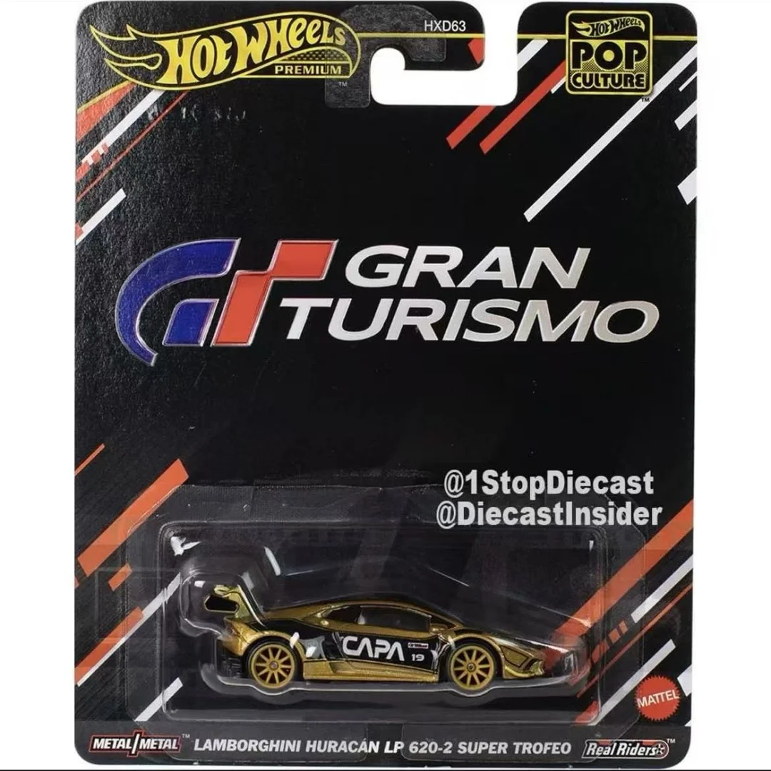 핫휠 2025 팝컬쳐 HXD63-L 시리즈 람보르기니 백 투 더 퓨처 자동차 모델 키즈 장난감 모델 자동차 컬렉션 남자아이 선물