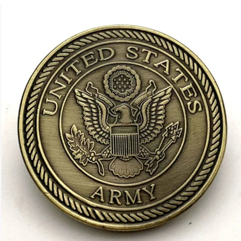 M-60 Patton Tank Copper Plated Souvenir Coin Military Fans US Army Commemorative Coin Collectible Gift view 2