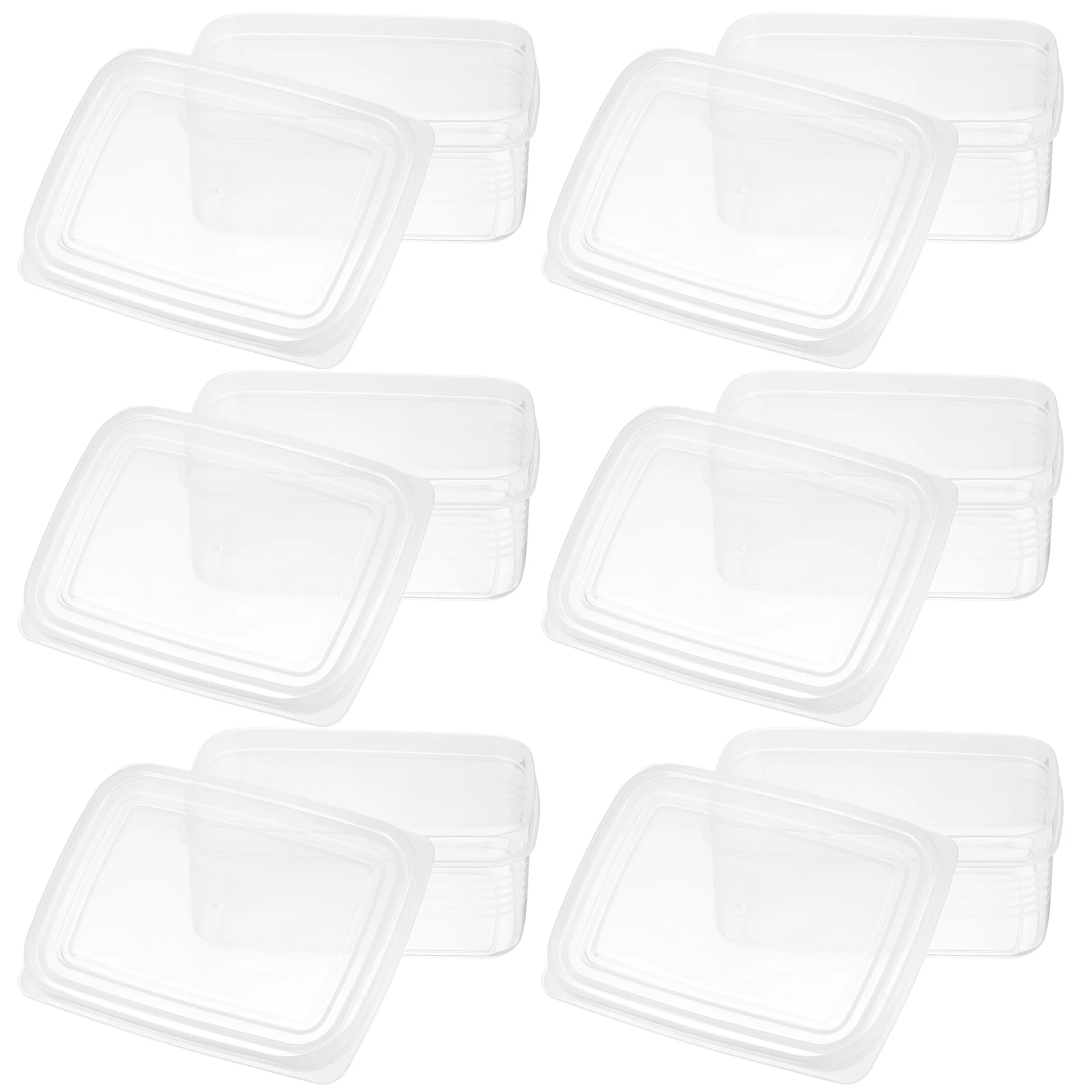 

6pcs Refrigerator Food Container for Fridge Storage Box Vegetable Fruit Snacks Keeper Small Light Pizza Dough Proofing