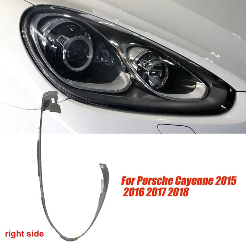 

1Pair Front Headlight Rubber Sealing Strip Waterproof For Porsche Cayenne 15-17 Head Light Lamp Weatherstrip Gasket Trim Parts