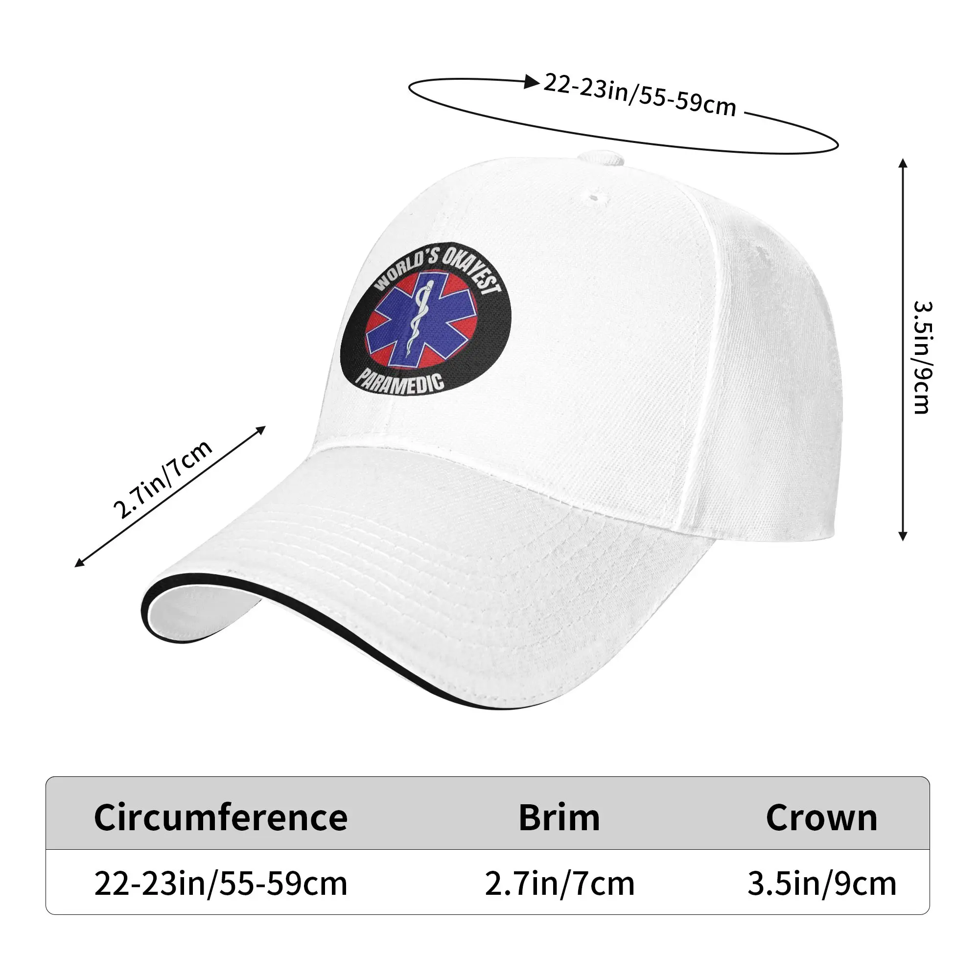 EMT Paramedic Emergency Medical Services  Baseball Cap  Classic Trucker Hat Summer Female Male Tennis Skate Baseball Caps