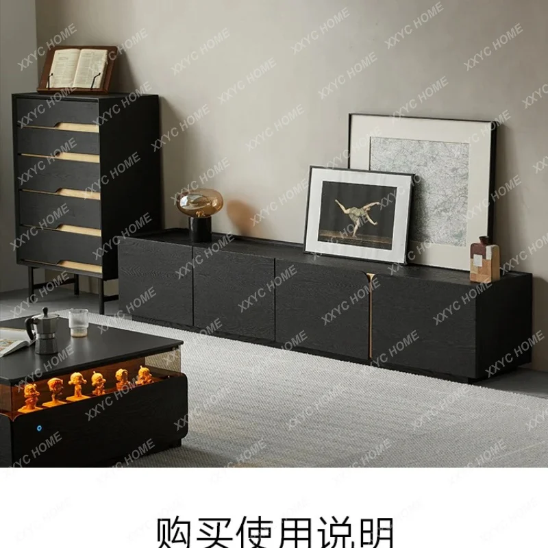 XX Great discounts Floor-to-ceiling TV cabinet storage storage cabinet integrated solid wood modern simplicity high sense