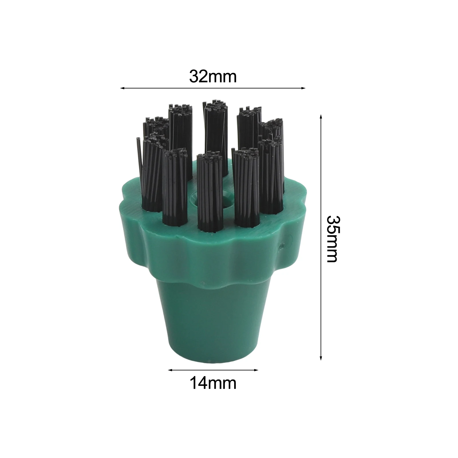 Compact Brushes For Tight Spaces Cleaning Accessory Nylon Bristle Set 4 Colored Colored Nylon Brushes Color-Coded For Hygiene