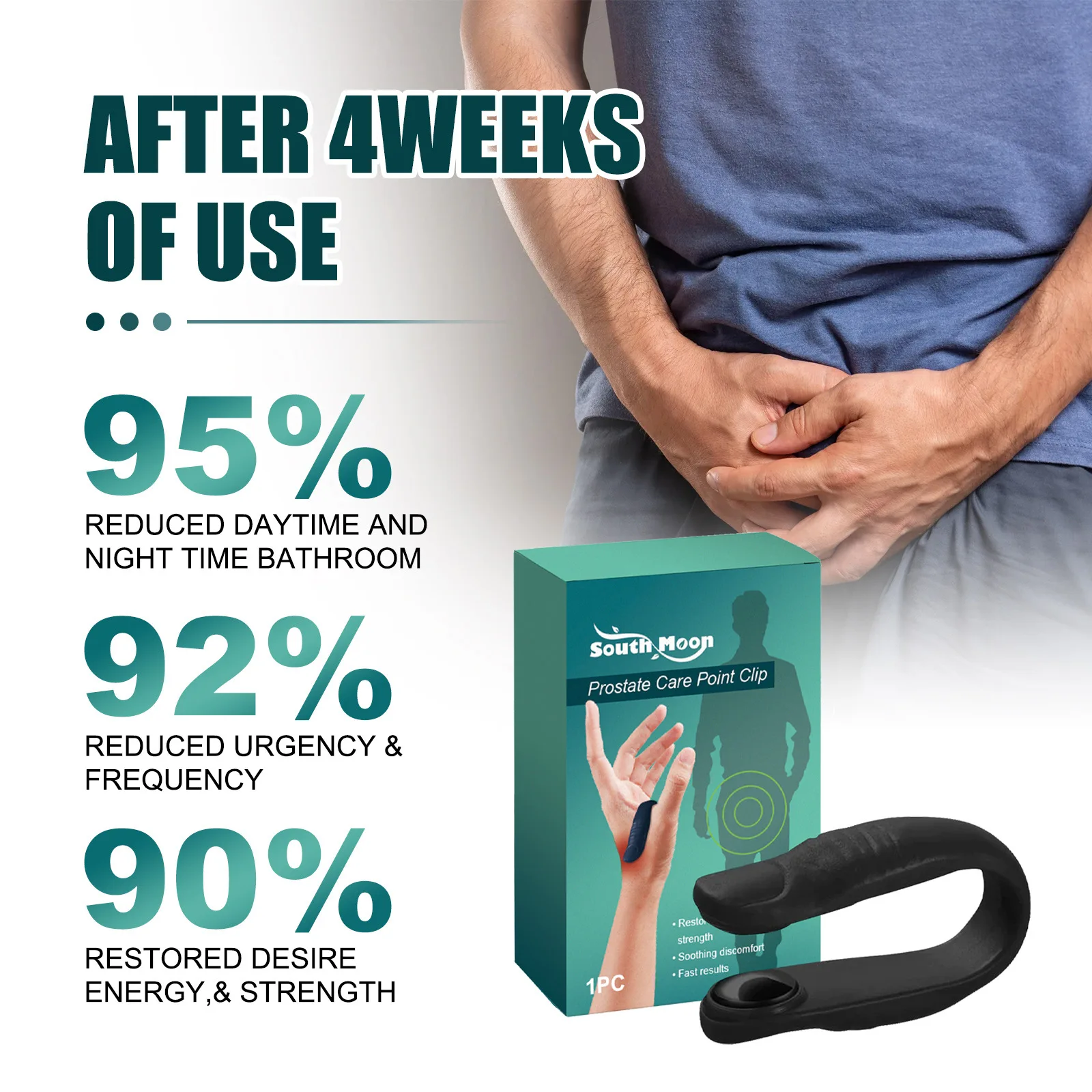 

Men's Grooming Clicker, Easy Thumb Operated Trimmer for Personal Body Care, Quick Click Trimming Tool