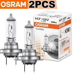 OSRAM H7 H1 H4 H3 H11 H8 12V 55W faro delantero Original clásico 3200K lámpara antiniebla bombilla halógena OEM parte OSRAM Original 2 uds