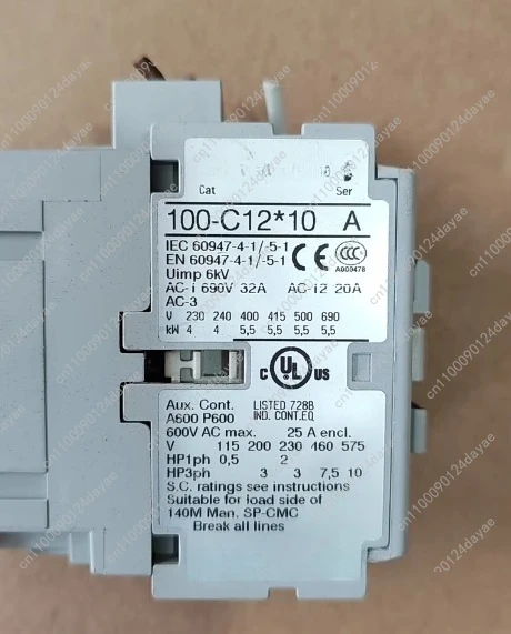 1 قطعة قواطع تيار مستمر 100-C09 * 10 ، 100-C12 * 10 ، اختبار موافق.