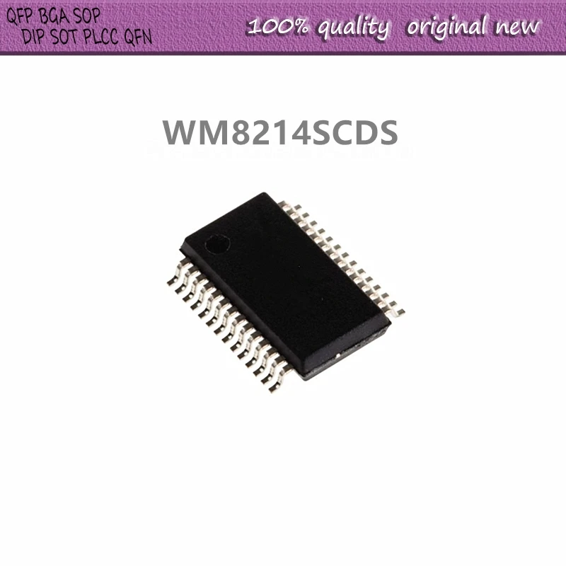 2Pcs/Lot   WM8214SCDS WM8214 SSOP-28