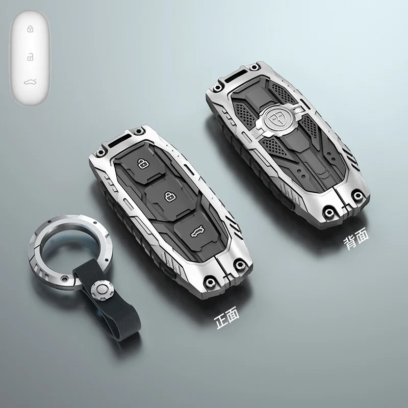 For LIXIANG 22-24 L7 L6 L9 L8 Metal silicone mecha car key case box