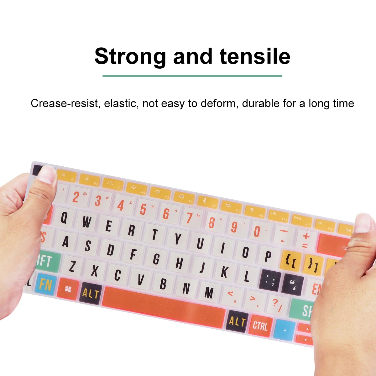 

Colorful Silicone Laptop Keyboard Cover Dust Water Resistant Compatible Laptops Creative Design For College Computer