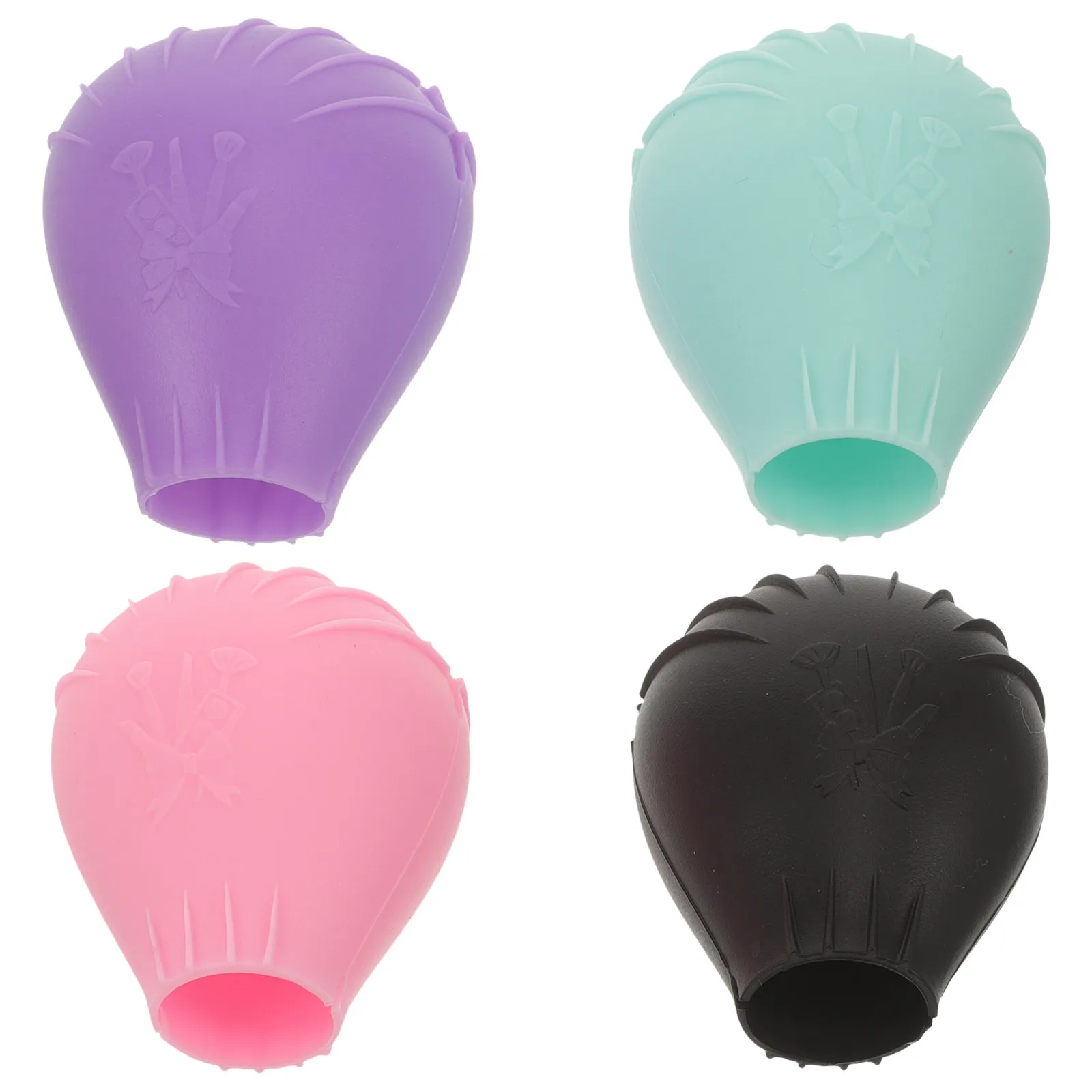 

Набор из 4 силиконовых чехлов для кистей для макияжа: защитные, пылезащитные, для кистей для тональной основы, консилера и растушевки, органайзер для путешествий