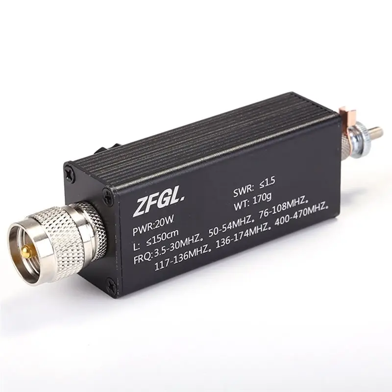 Mini-ANT 30W هوائي الموجات القصيرة المضبوط كامل النطاق 1.8Mhz-30Mhz QRP مع مجموعة هوائي 4X لراديو الهواة-A86G #5