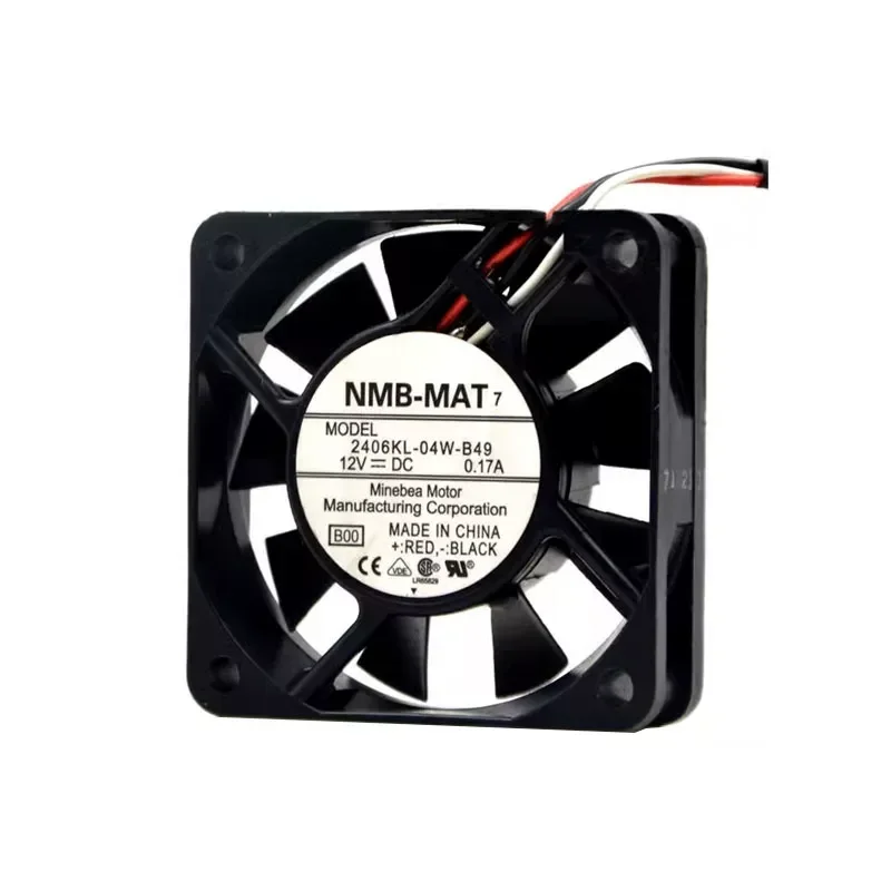 Original Meipei NMB 2406KL-04W-B49 6015 12V 0.17A Inverter Cooling Fan for Electronic Devices
