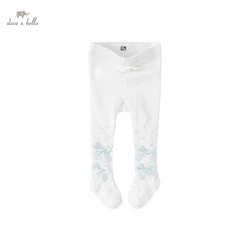 DB2221831 dave bella summer infant baby girls cute bow dots leggings children girl fashion tights