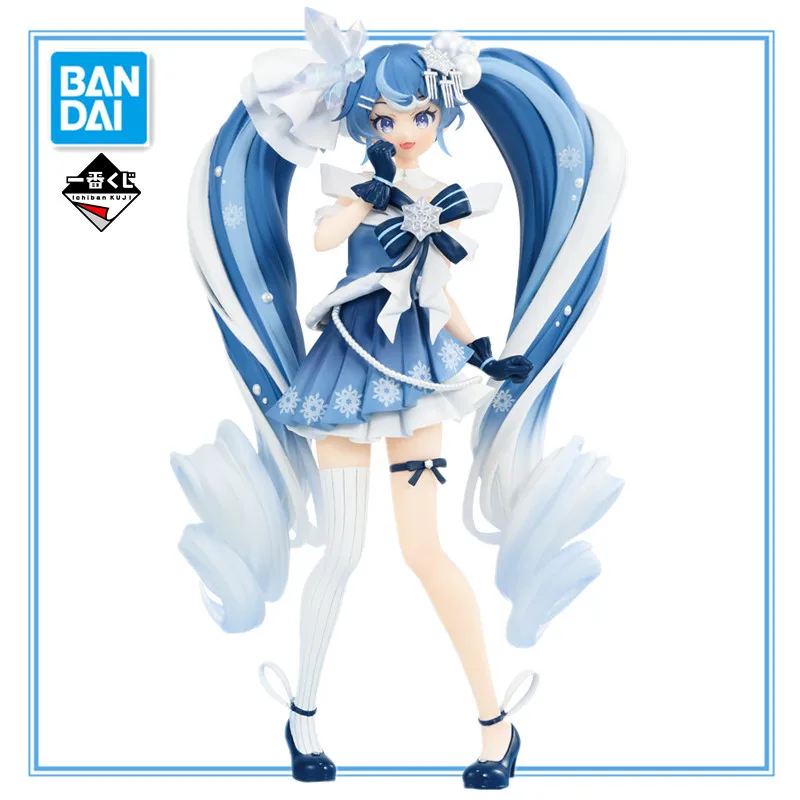 2025 Bandai Original Hatsune Miku Ichiban KUJI Yuki Miku SNOW MIKU Anime Model Collection Figure Christmas Gifts Toys