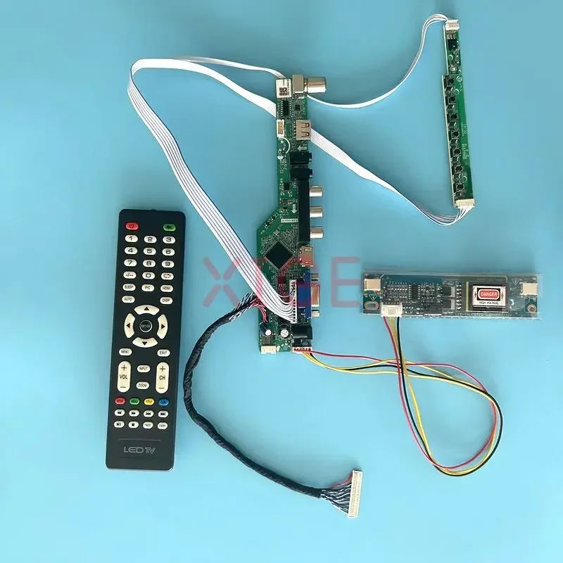 

For LM171WX3-TL HSD170MGW1 Controller Driver Board LCD Display IR+USB+AV+HDMI+VGA LVDS 30-Pin 1440*900 TV Analog 2-CCFL DIY Kit