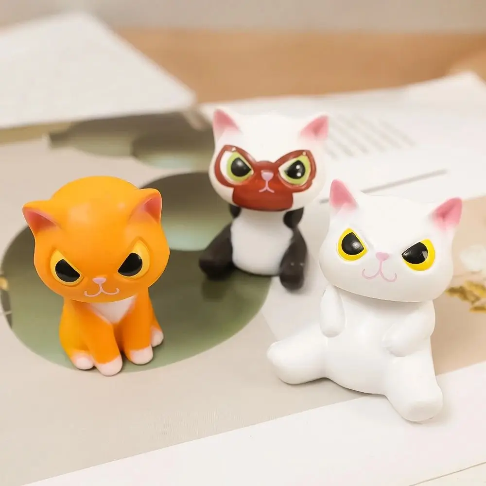 Creative Disguised As Cats Camouflage Animals Ornaments PVC Hand-made Animals Miniatures Cute Cartoon Cat Figurines Desktop