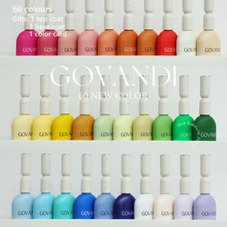 New Gel Nail Polish Set Nail Supplies Wholesale 60 PCS UV Gel Nail Varnish Lacquer With Color Card Nail Art SoakOff UV LED Gel