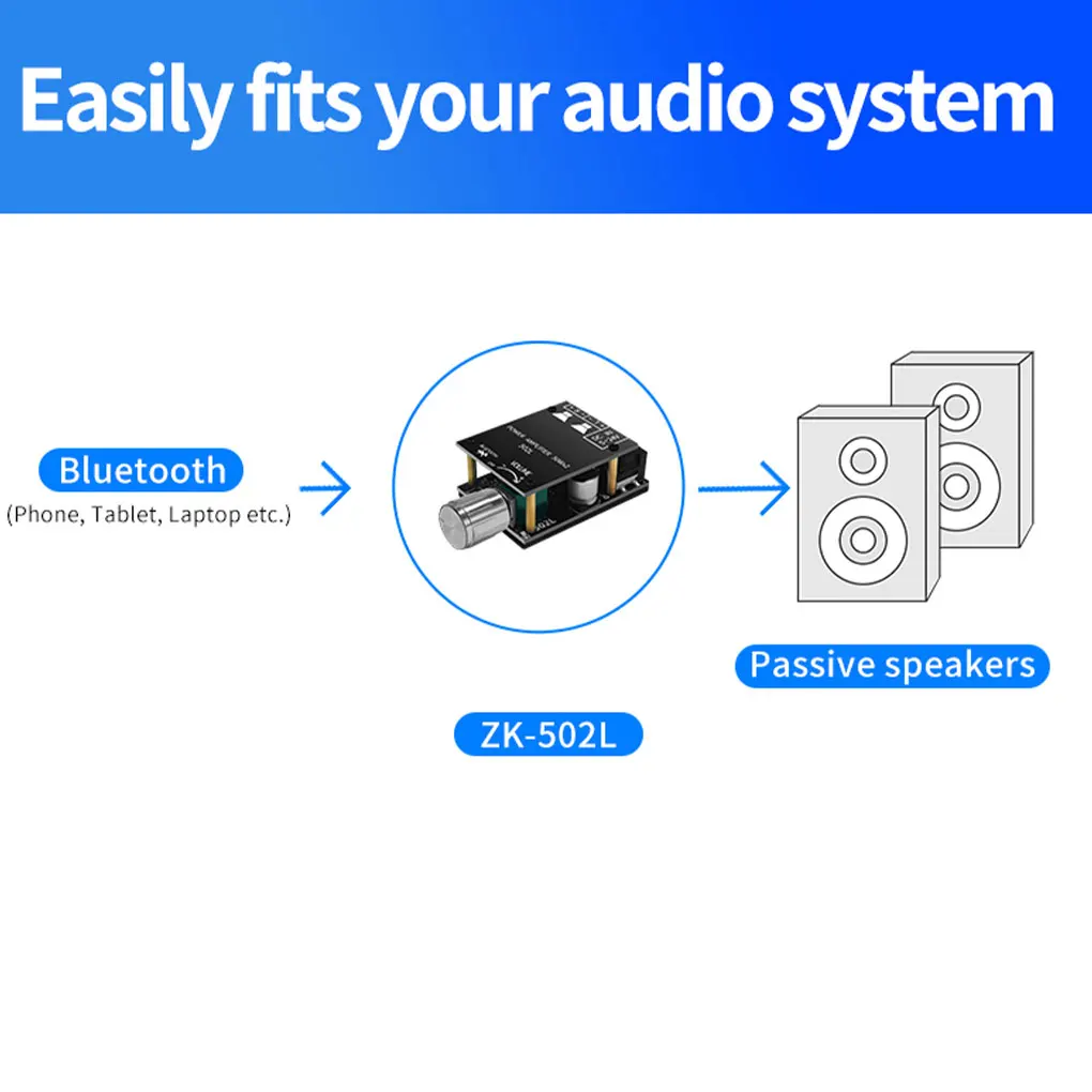 

Audio Amplifier Signal Receiver Power Amplifiers Stable Transmission Compact Size Professional Stereo Board Digital Speaker