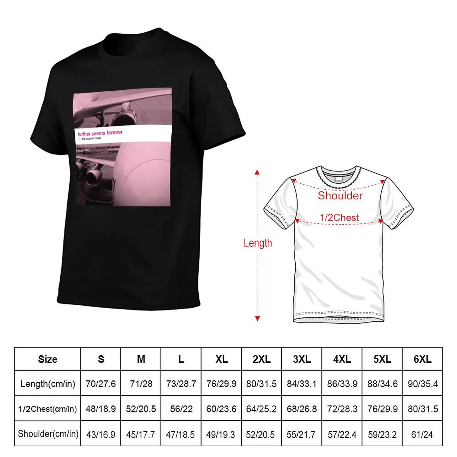 Further Seems Forever - The Moon Is Down T-Shirt vintage graphic tee blacks summer tops t shirt for men