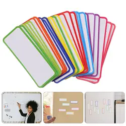 27 stücke magnetische trocken löschen label name board whiteboard etikett aufkleber kühlschrank magnet kann karte etikett magnet farb etikett löschen