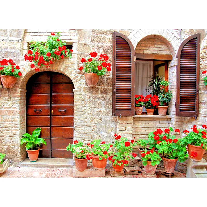 ZHISUXI European Street Photography fondali decorazione per feste Baby Kids Birthday Theme Photo Background 220325 BB-01