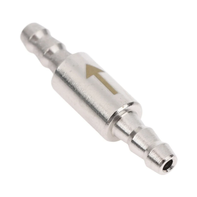 2pcs Stainless Steel Check Valves For Aquarium Air Hoses Carbon Dioxide Diffuser