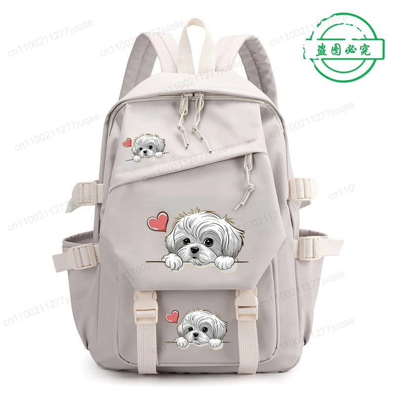 Kawaii Cute Dog Backpack, Fashionable Casual Backpack, College Student Schoolbags,back To School Bagpack,anime Cartoon Mochilas