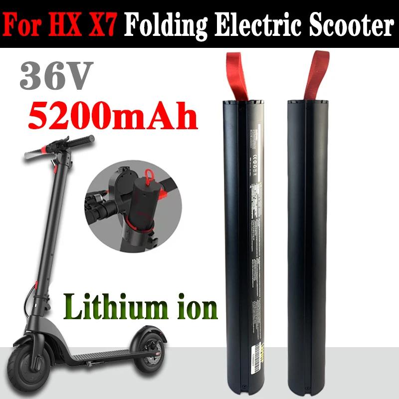 

Upgrade 5200mah 36V for HX-X7 electric scooter Dedicated battery Large capacity and long battery life