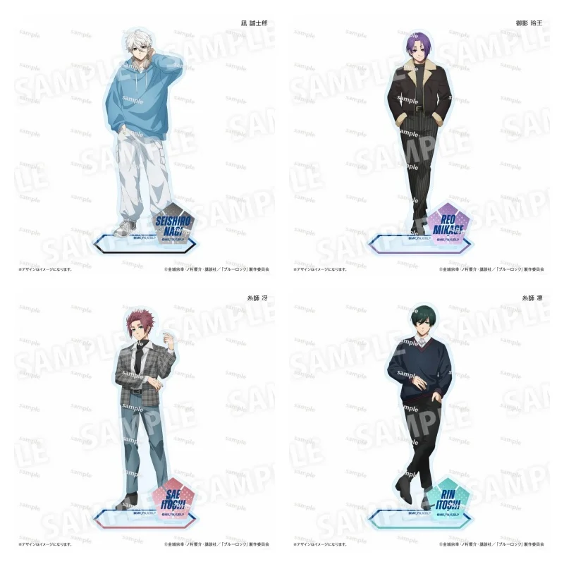 

Japan Anime BLUE LOCK Figures Mikage Reo Nagi Seishiro Acrylic Stands Model Character Itoshi Sae Plate Desk Decor Prop Fans Gift