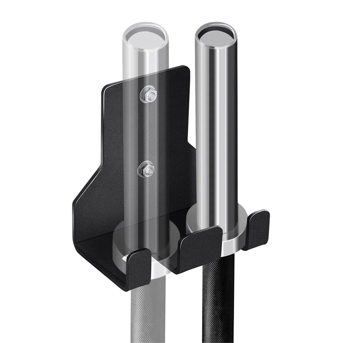 

ABMW-Double Barbell Storage, Vertical Hanging Barbell Rack, Wall Mounted Barbell Holder for Home Commercial Garage Gyms