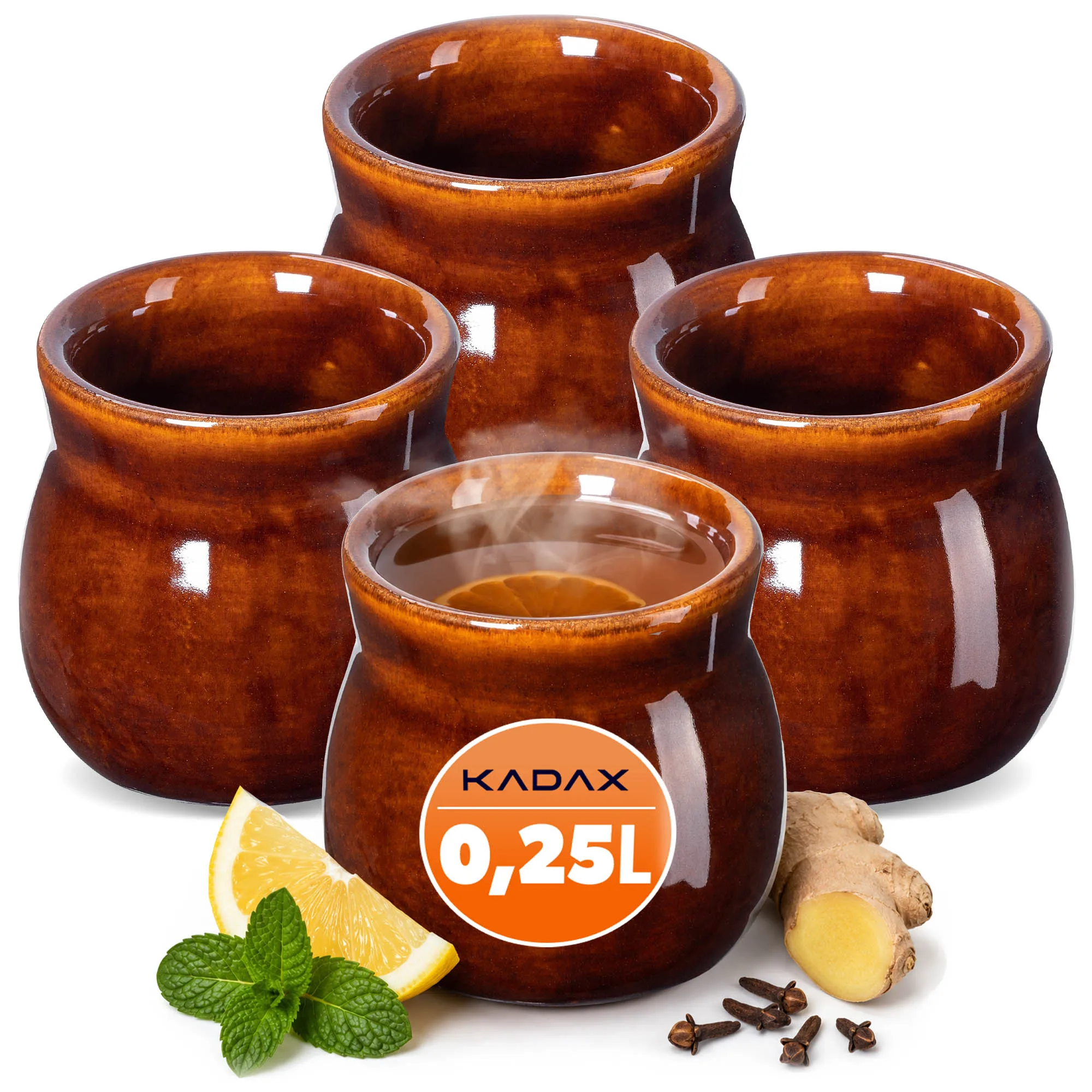 KADAX Mokken voor Glühwein 250ml Set
