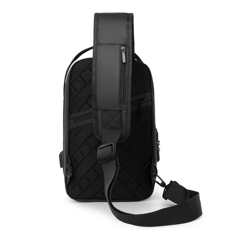 Anti-diefstal osstof herenborsttas Waterdicht Enkele oulder Sport Vrije tijd Crossbody Tas Trendy Street Sle Bapa