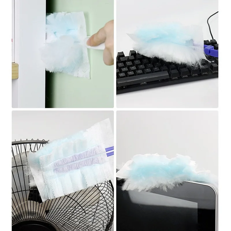 Microfiber Disposable Duster Refills Handle Replacement Heads Duster Cloths for Home Furniture Blinds Car Surface Clean Tool view 5