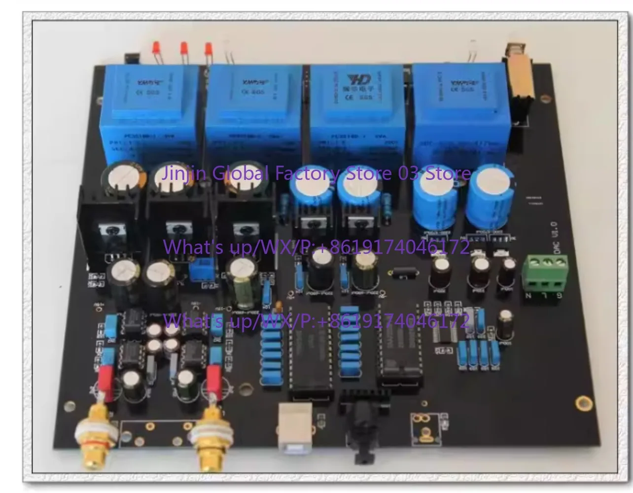 Wishcolor L1541DAC Gold TDA1541 DAC Decoder Without TDA1541 7220 Chips Support Coaxial and Optical Fiber Input