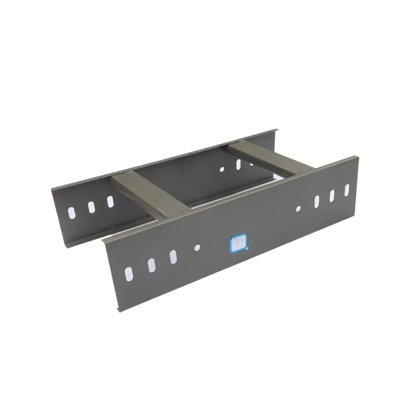 Steel cable tray and cable trough system for cable laying