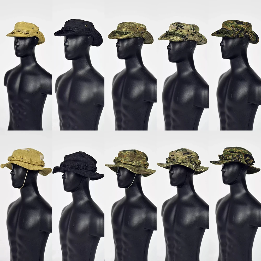 

【30 дней по индивидуальному заказу】1/6 масштаб солдатская шляпа-рыба берет камуфляжный узор питона тактическая кепка для 12 "фигурка модель игрушки