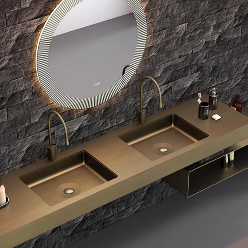 

Villas, homestays, bars, stainless steel under the counter basins, wash basins, embedded square single basin basins