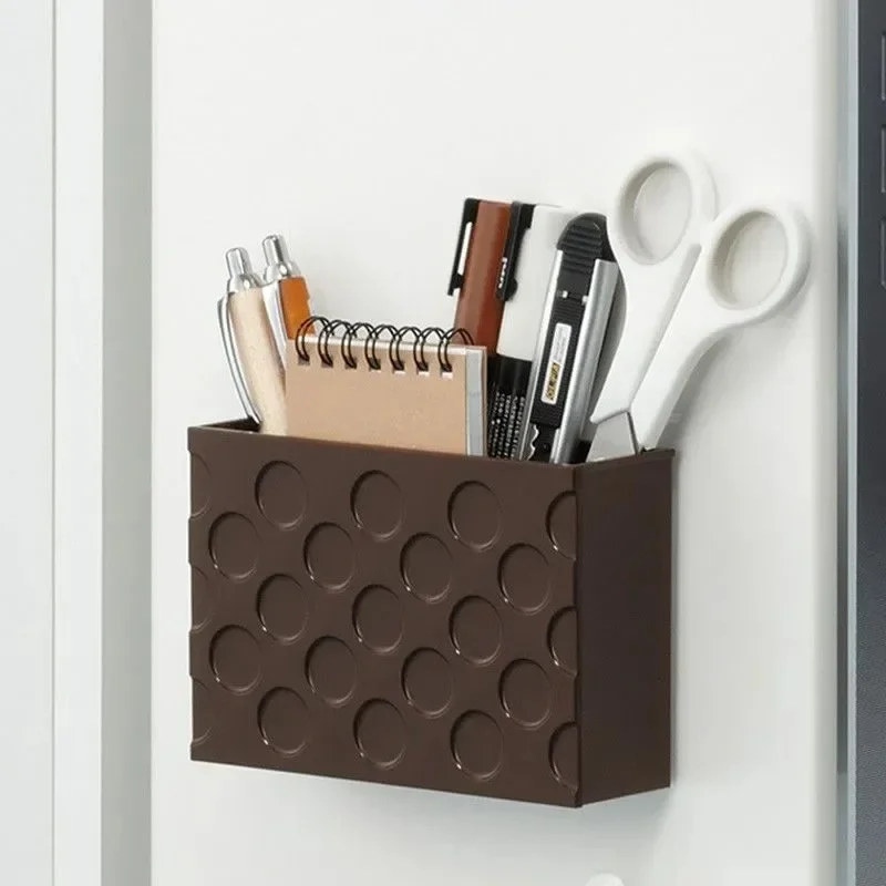 صندوق تخزين الثلاجة المغناطيس المطبخ صناديق تخزين بلاستيكية مستطيلة الثلاجة ملصق فرز صندوق لوازم تخزين المنزل