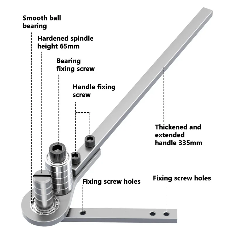 Manual Iron Block Steel Plate Copper Bar Wire Bending Metal Bending Pipe Processing