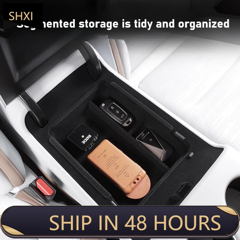 Good Quality New For AVATR 07 Car Center Console Armrest Storage Box Partition Storage Organizer Box Stowing Tidying Car Interio
