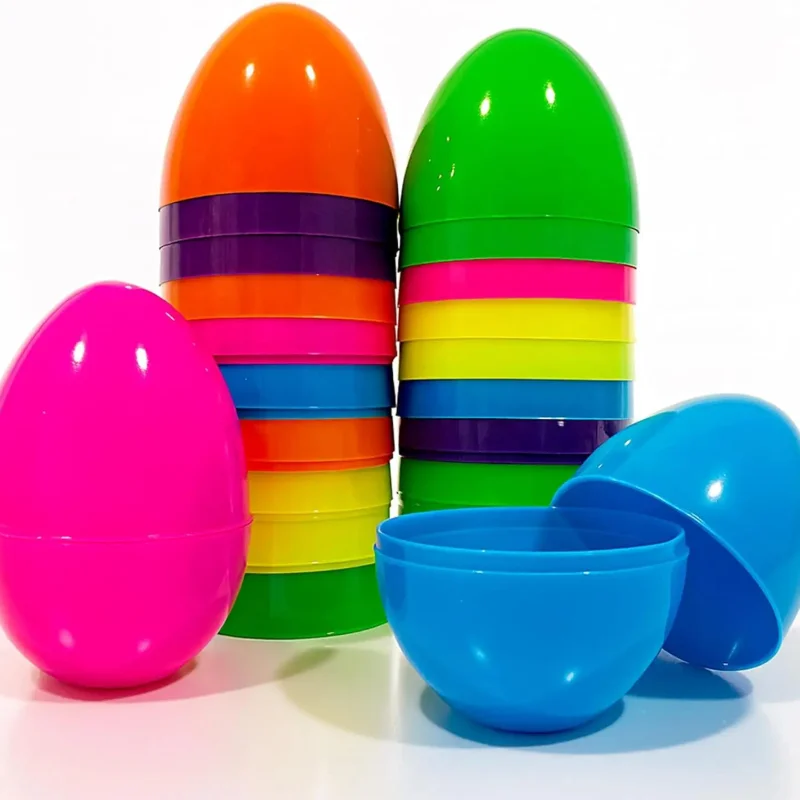 

Декор для пасхальных яиц, подарок для конфет, цветные скорлупы для яиц, заполняемые пластиковые скорлупы для яиц, съемный дизайн, наполнитель для корзины с сокровищами для пасхальных яиц