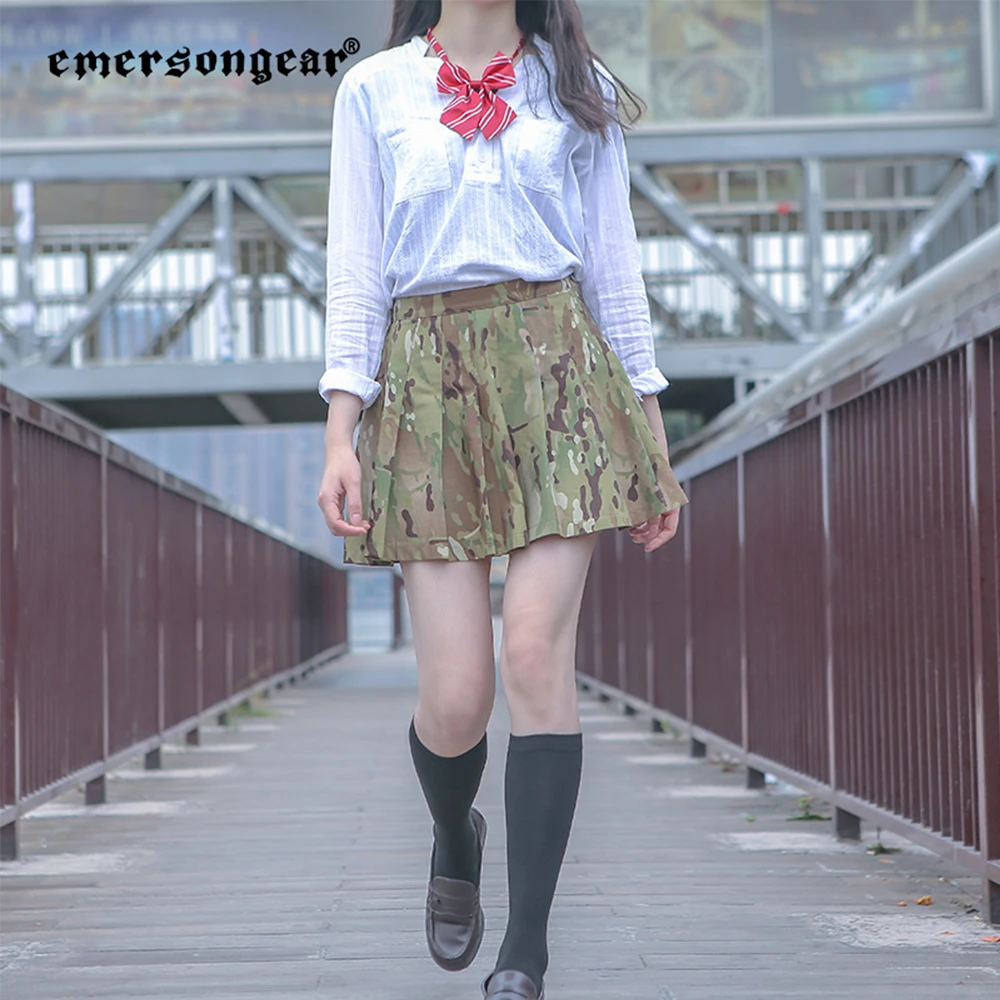 

Тактическая плиссированная мини-юбка Emersongear S для женщин и девушек, с высокой талией, камуфляжная, для города и повседневной носки